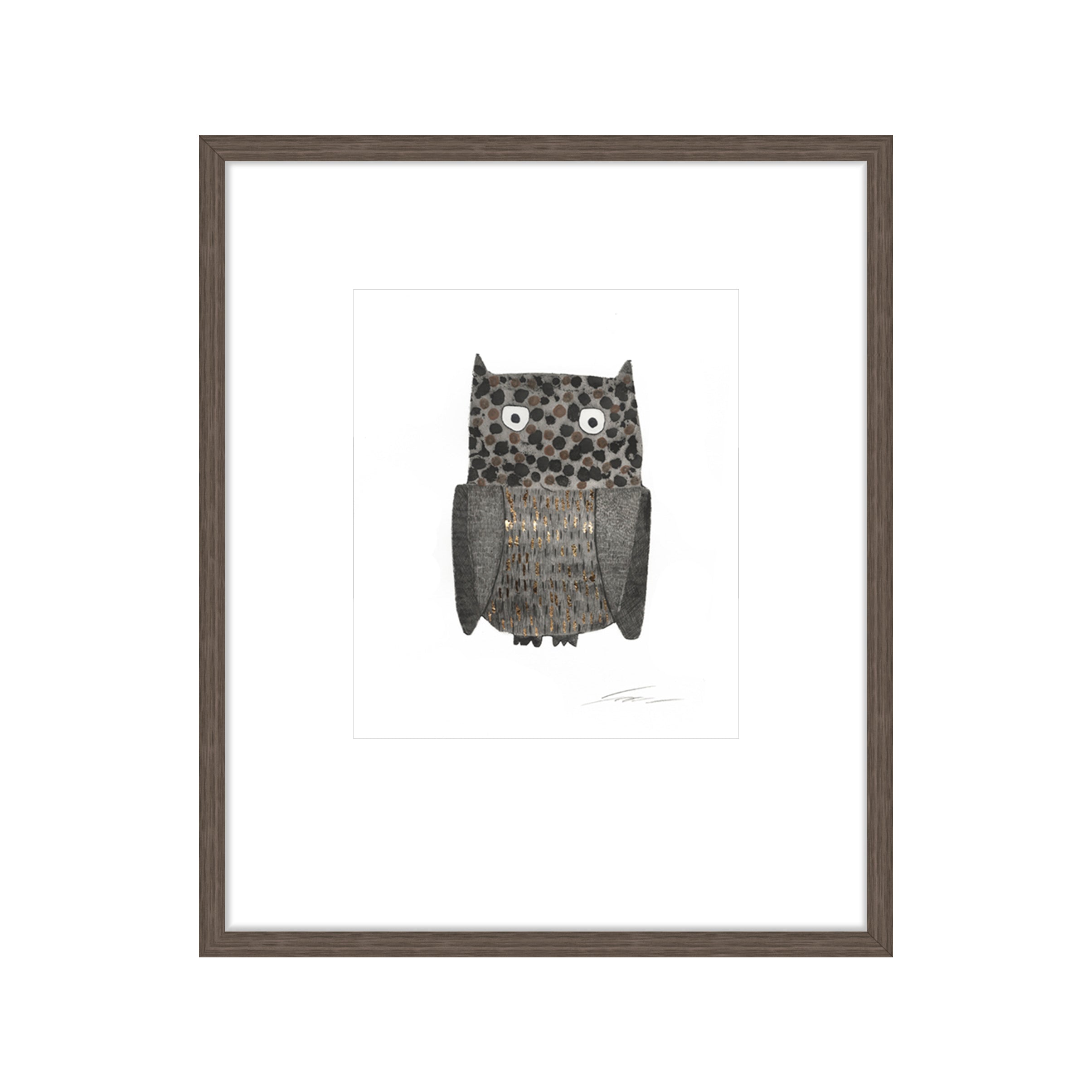 Rodwell and Astor - Izzy The Owl - Framed Print