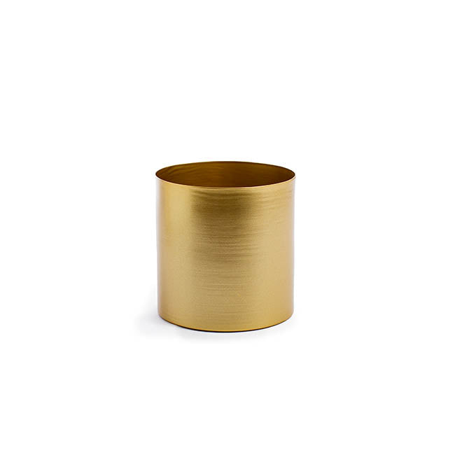 Matt Brass/Gold Metal Planter - 13cm