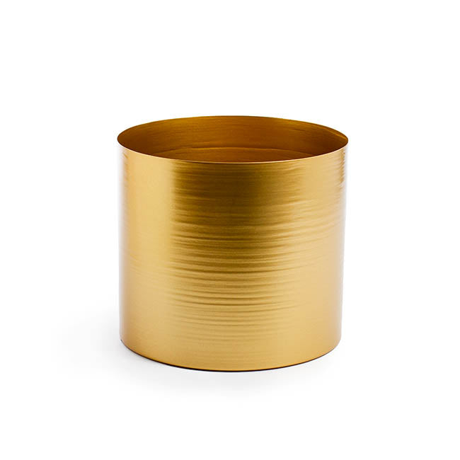 Matt Brass/Gold Metal Planter - 20cm