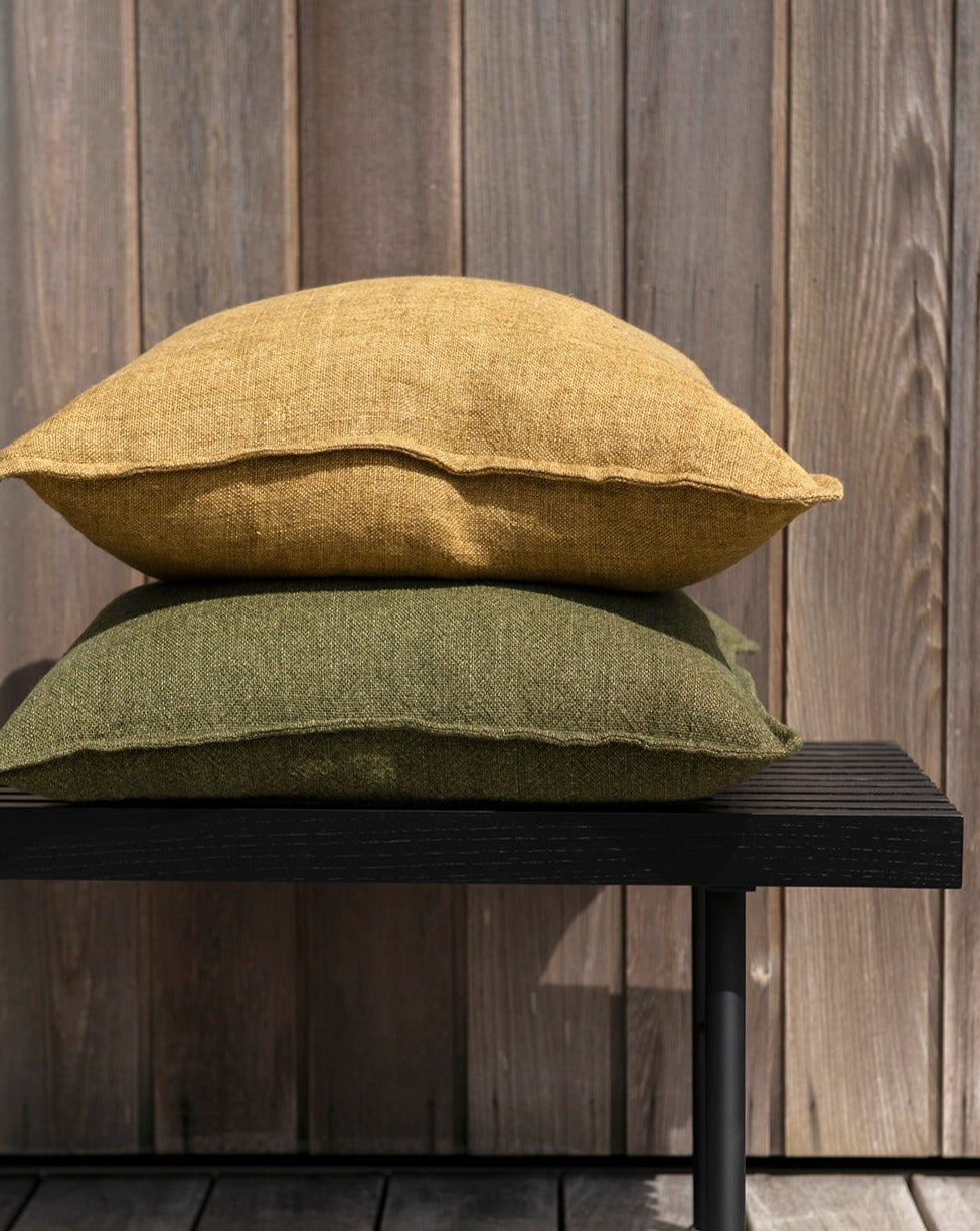 Flaxmill Linen Cushion - Fenugreek