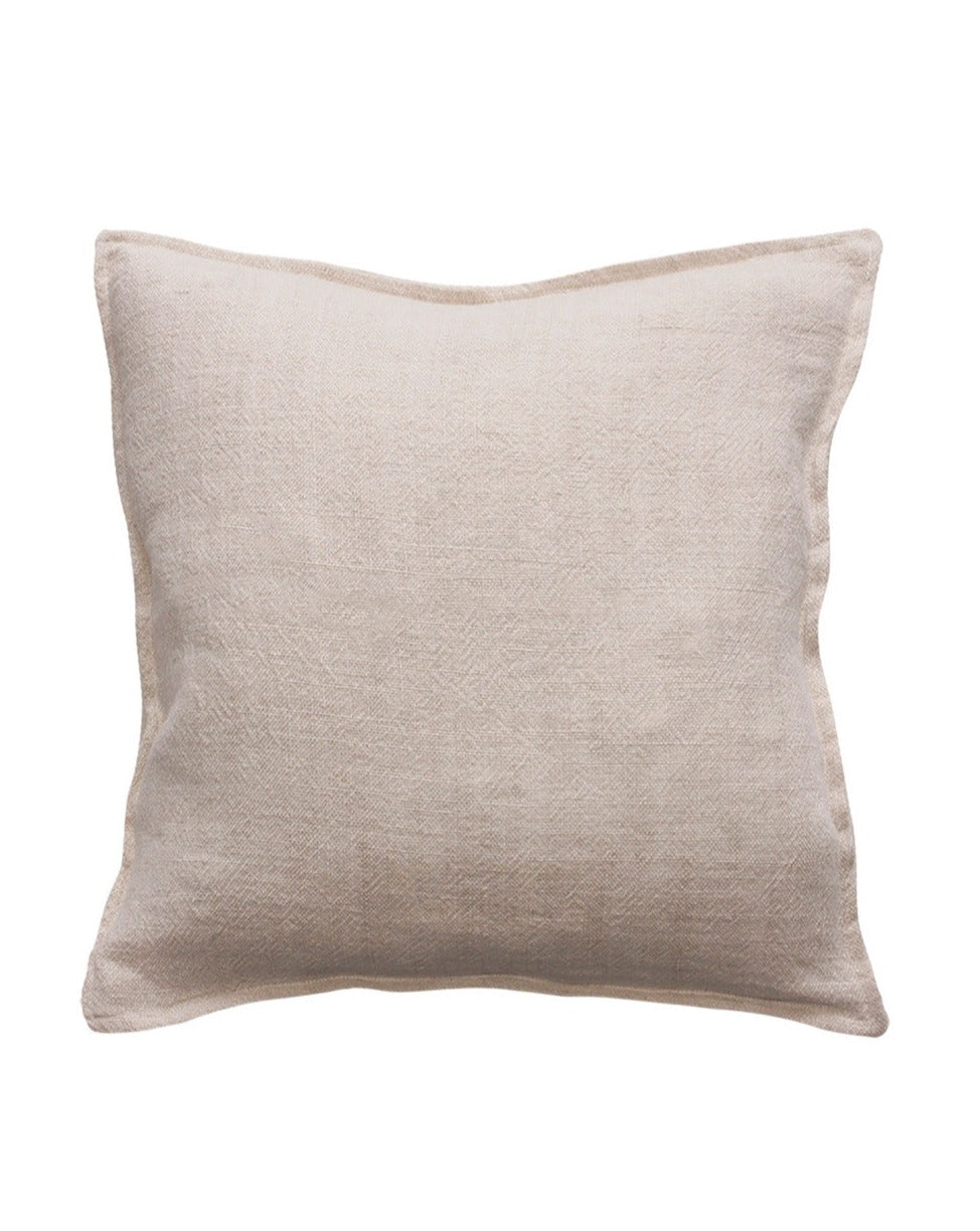 Flaxmill Linen Cushion - Nude