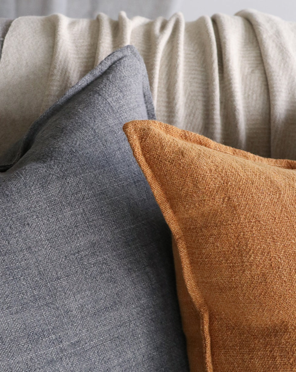 Flaxmill Linen Cushion - Nutmeg