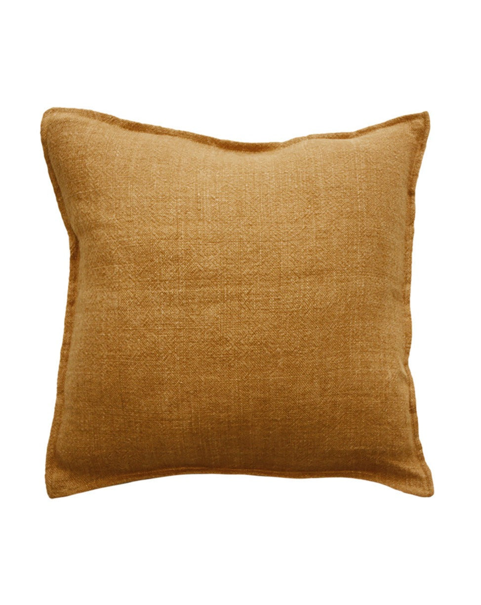 Flaxmill Linen Cushion - Nutmeg