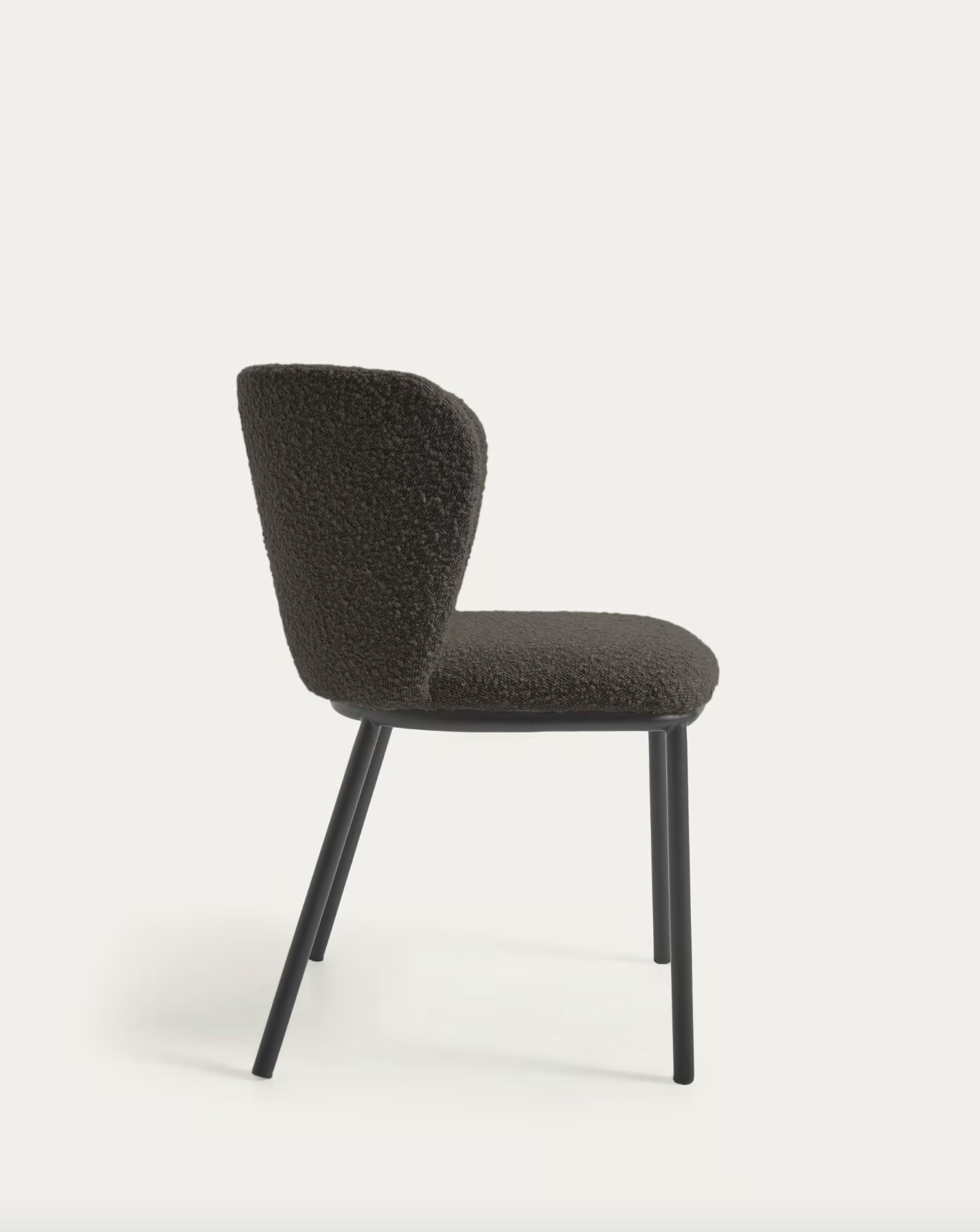 Murray Chair - Black Shearling Boucle + Black Metal Rodwell and Astor Modern Eclectic Style Brunswick 