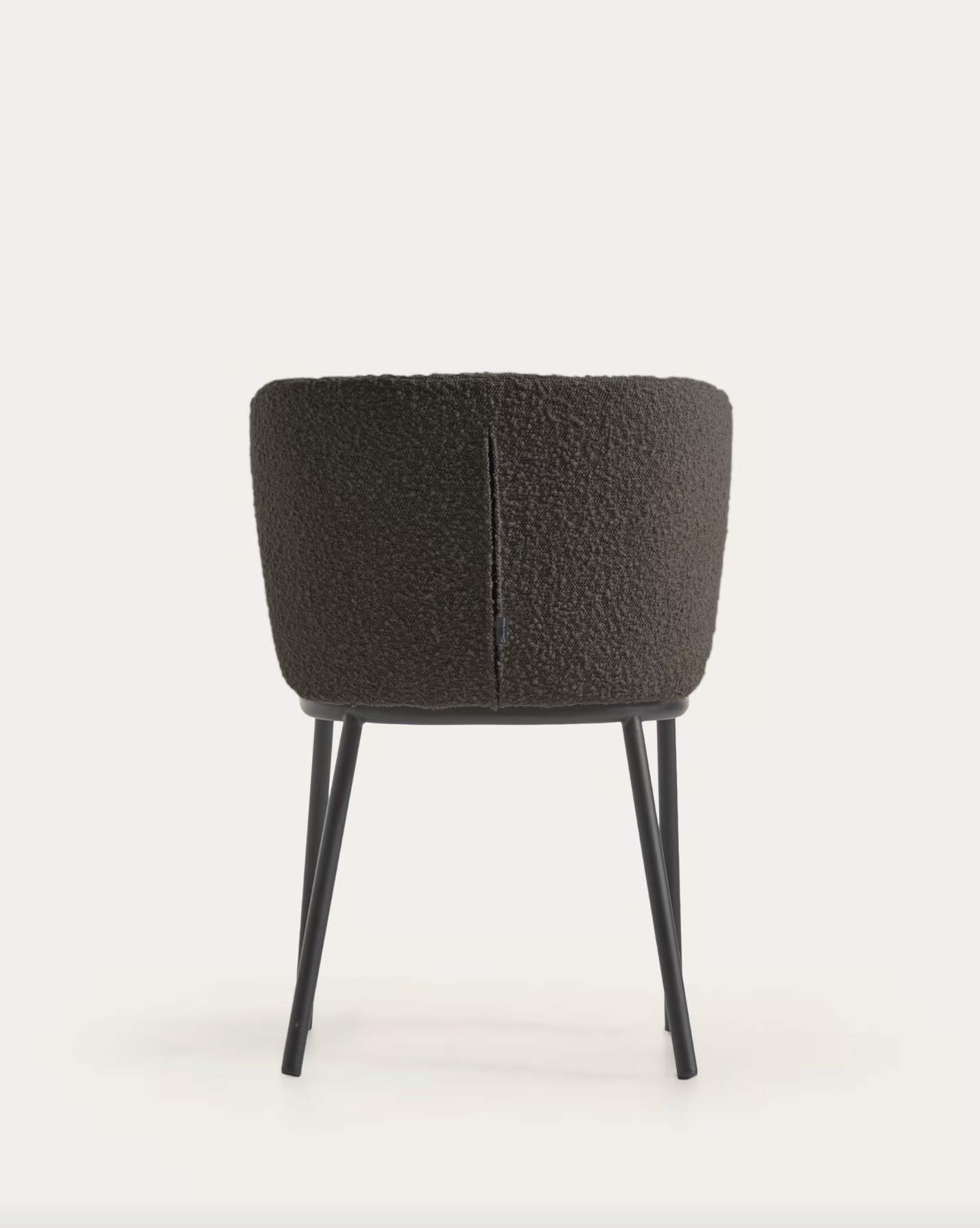 Murray Chair - Black Shearling Boucle + Black Metal Rodwell and Astor Modern Eclectic Style Brunswick 