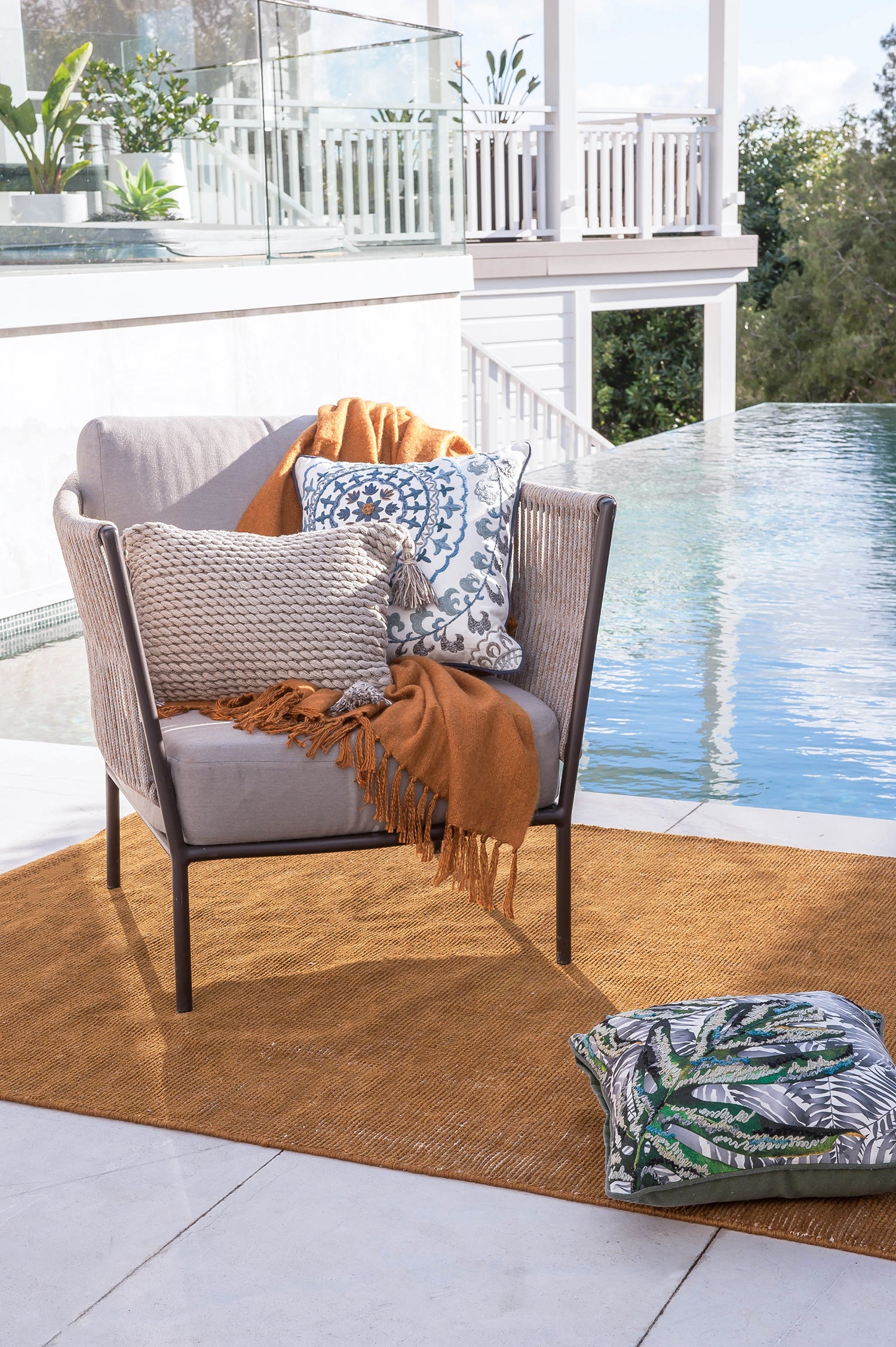 Orakei Indoor Outdoor Rug - Ochre