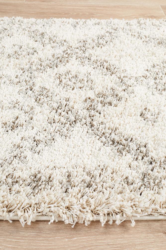 Saffron 33 Moroccan Shag Pile Runner - Natural