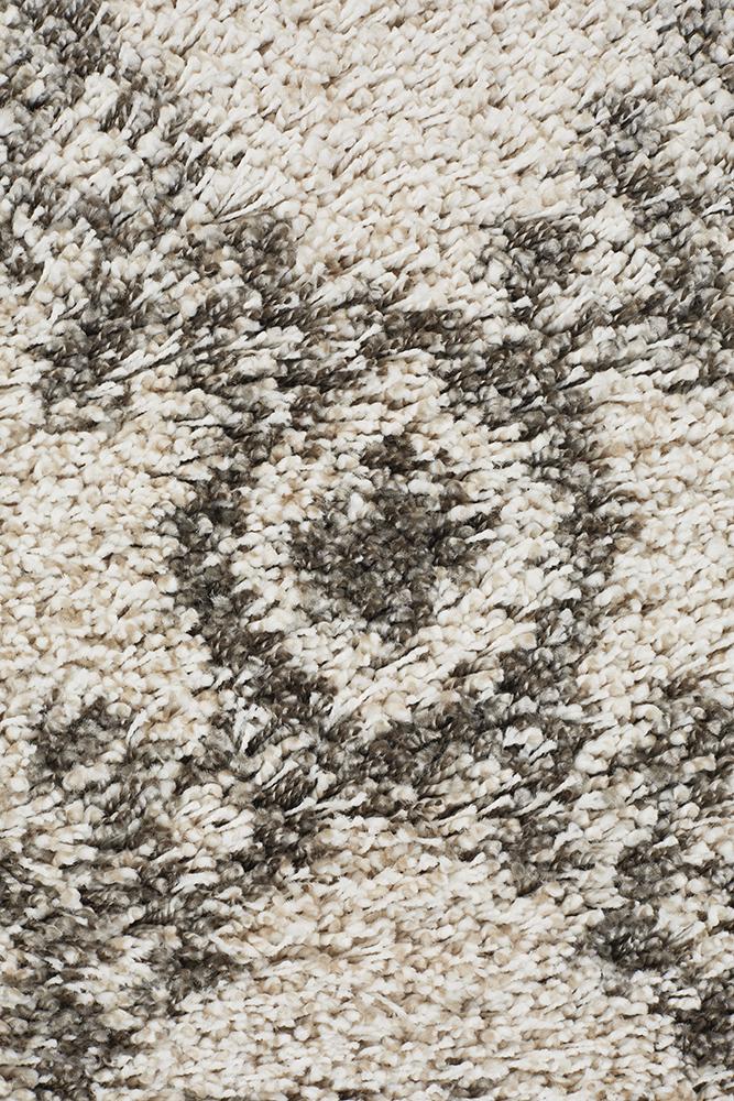 Saffron 33 - Moroccan Shag Pile Rug 33 - Natural