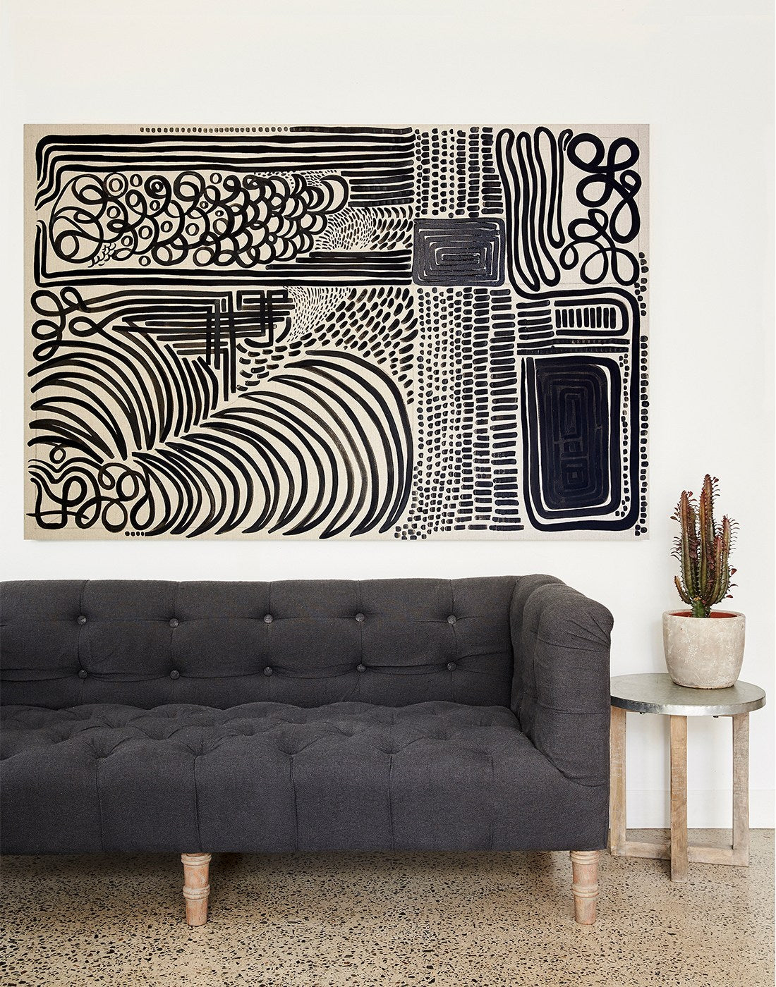 Black Line on Linen by Tori Burke