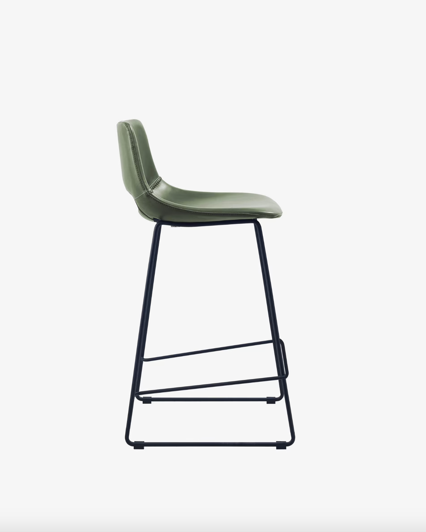 Bowie Vegan Leather Barstool - Green Rodwell and Astor Modern Eclectic Style Brunswick