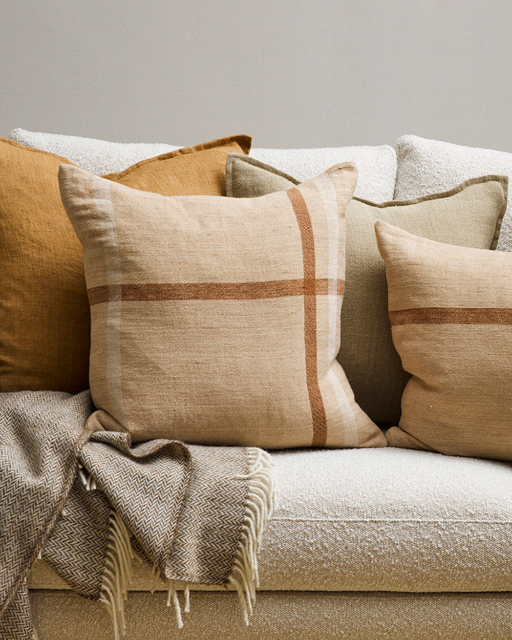 Rodwell and Astor - Baya Keswick Cushion - Taupe 