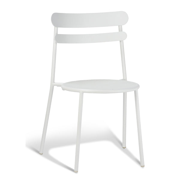 Moon Outdoor Dining Chair - White Studio Brichet Ziegler