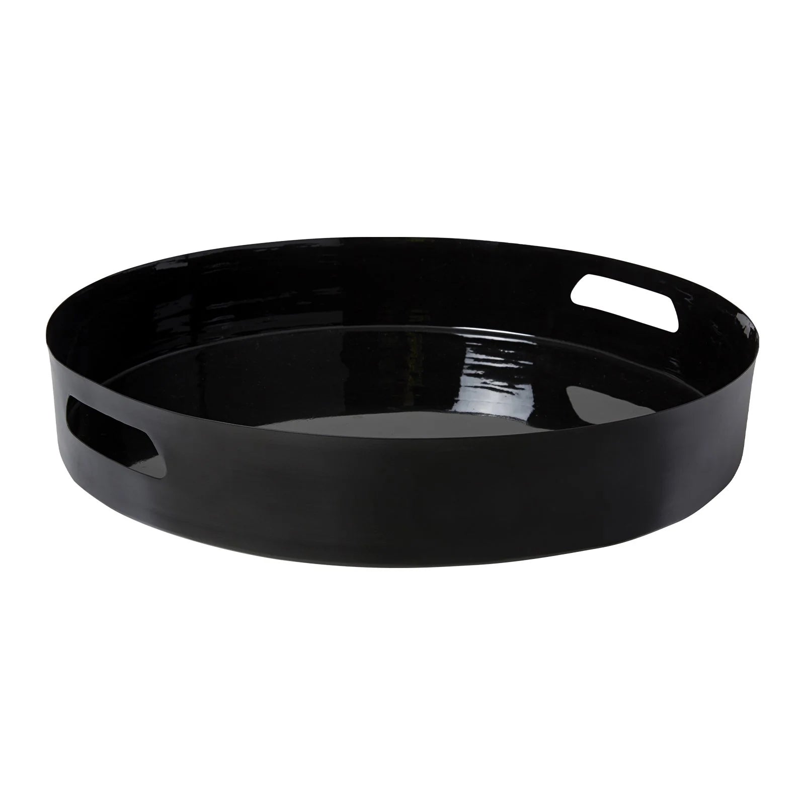 Otto Tray with Handles - Black Enamel - 41cm