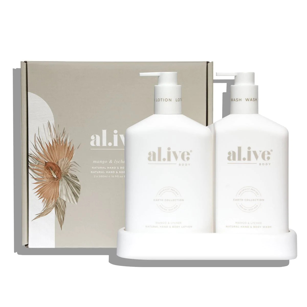 Rodwell and Astor - al.ive Wash & Lotion Duo +Tray - Mango & Lychee